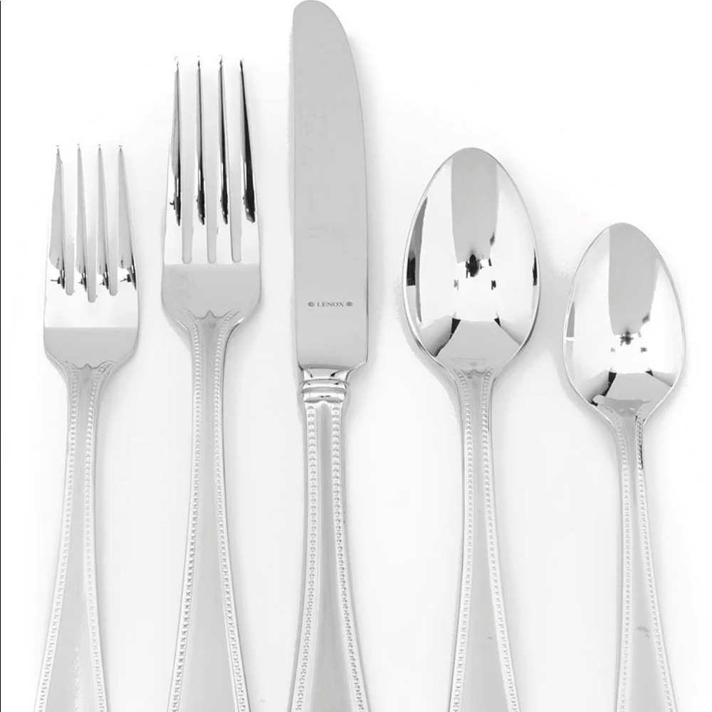 Lenox Vintage Jewel Frosted Flatware 5 Piece NIB